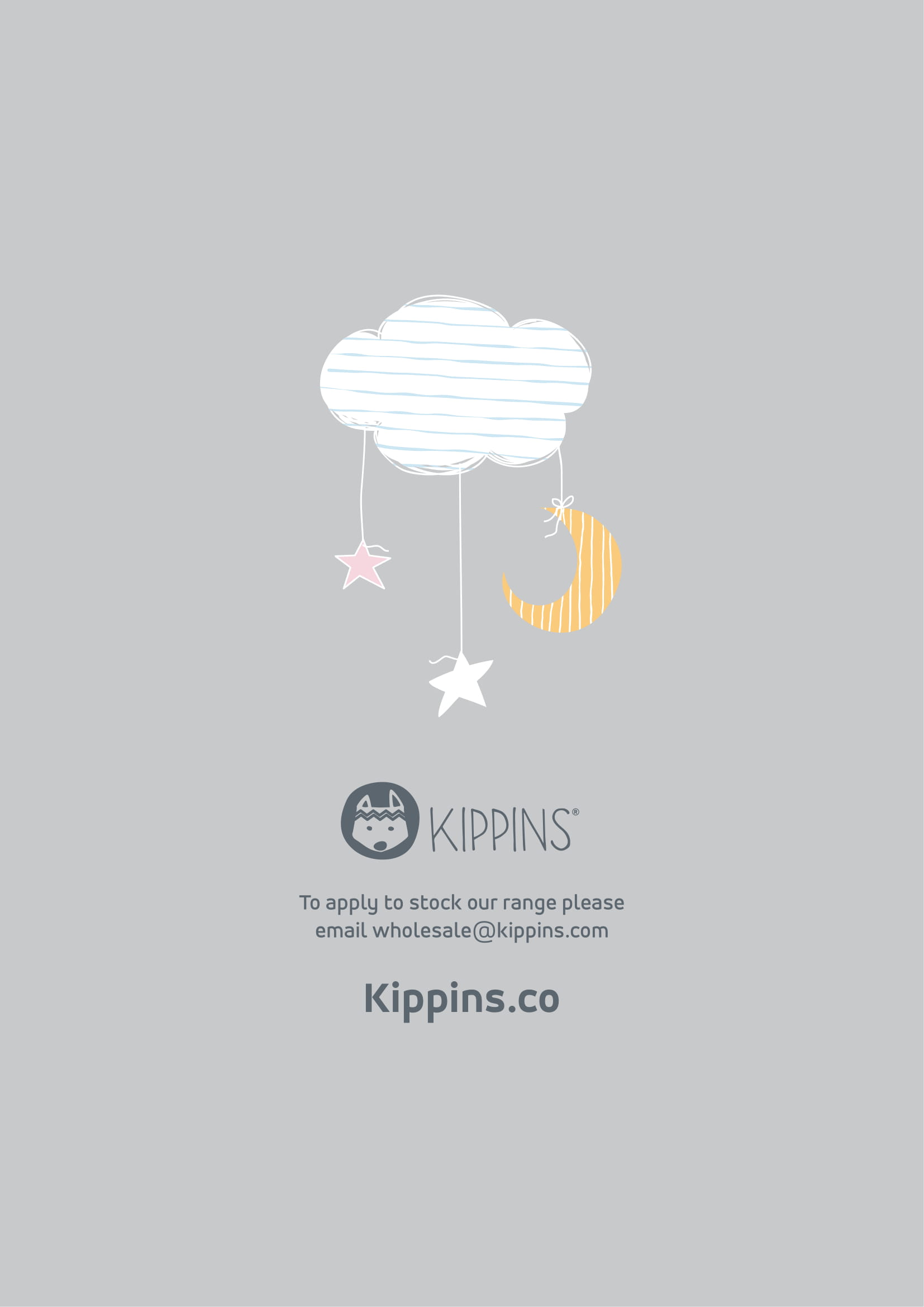Kippins Kitty Story-print Wrap Set (FREE Wooden Teether)